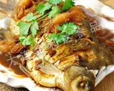 Wuchang fish with sauce and beer